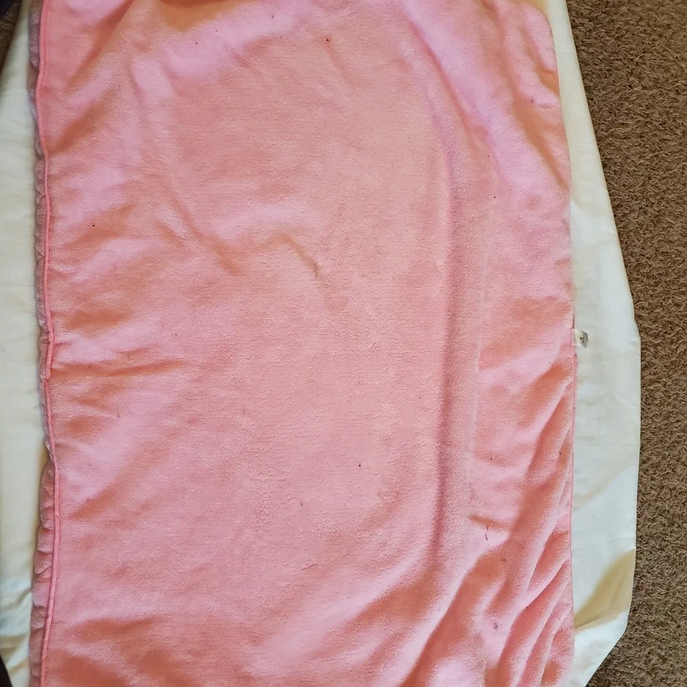 Carters Always Happy Pink Plush Baby Blanket‎